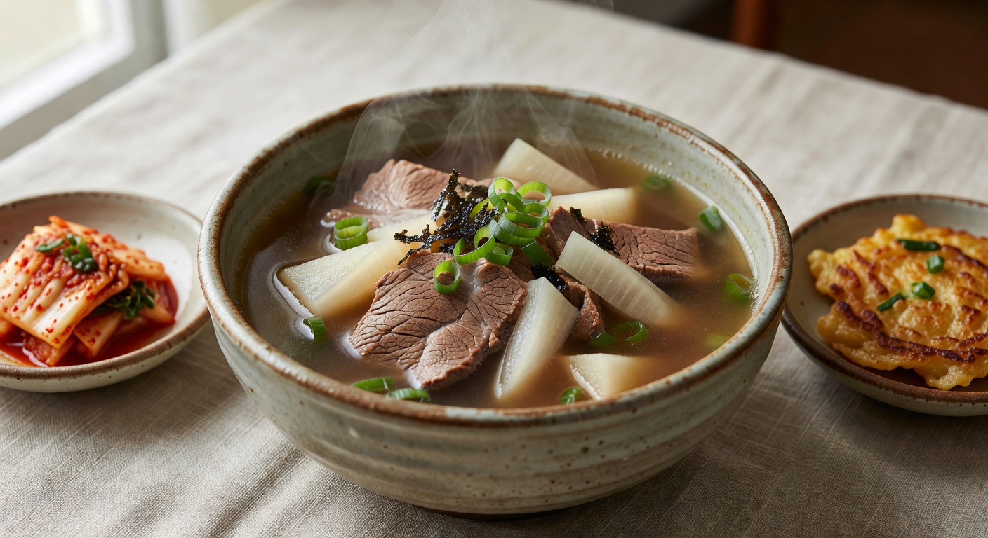 Rindfleisch-Rettich-Suppe