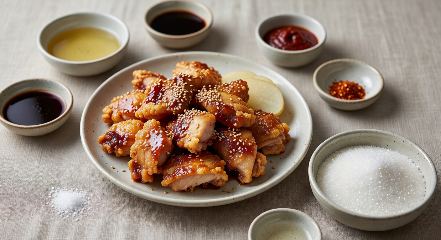 Süßes knuspriges Hähnchen